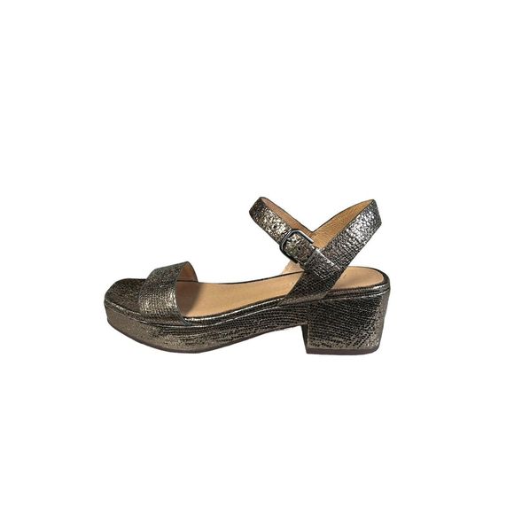 Madewell Shoes - Madewell Women's US 7 Sora Platform Sandals In  Crinkled Leather Metallic NWOB